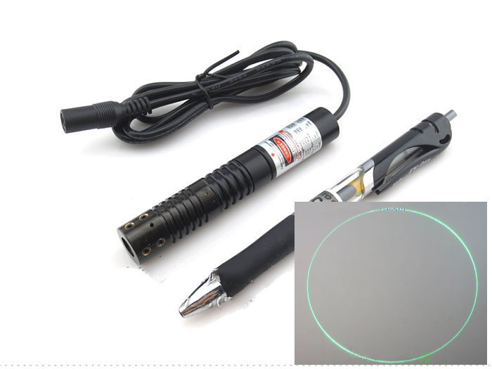 Circle laser module 520nm 50mw green laser module circle laser beam